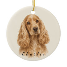 Personalized English Cocker Spaniel with Name