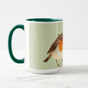Personalized English Robin Garden Bird Mug