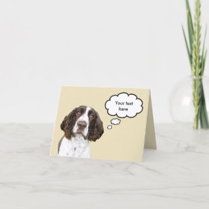 Personalized English Springer Spaniel Card