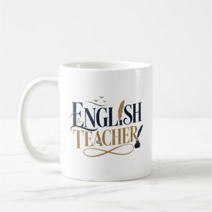 Personalized English Teacher Appreciation Gift Coffee Mug