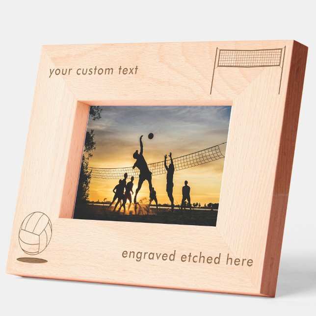 Personalized Engraved Picture Frame Volleyball (Personalized Engraved Picture Frame Volleyball)