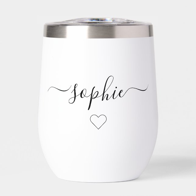 Personalized Engraved Polar Camel Wine Bridesmaid  (Front)