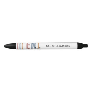 Personalized ENT Doctor ENT Specialist Black Ink Pen