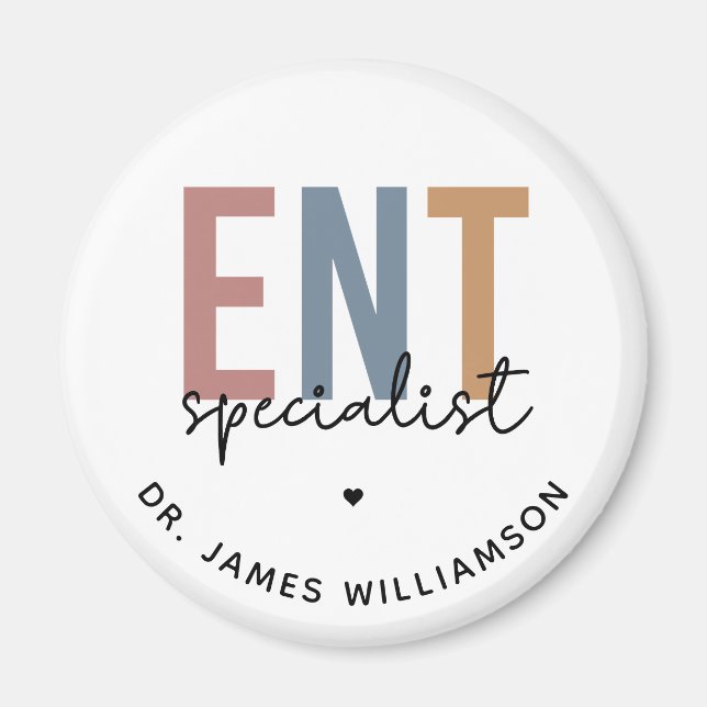 Personalized ENT Doctor ENT Specialist Magnet (Front)