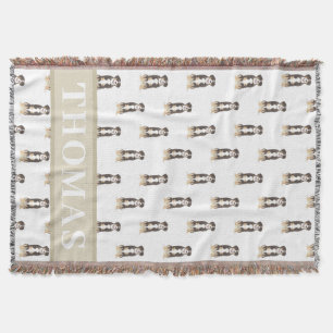 Personalized Entlebucher Mountain Dog Throw Blanket