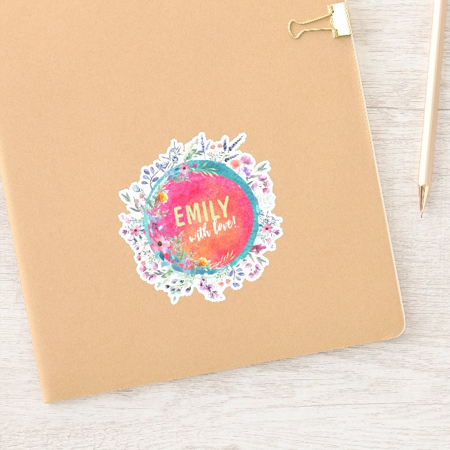 Personalized Envelop Seal Sticker (Notebook)