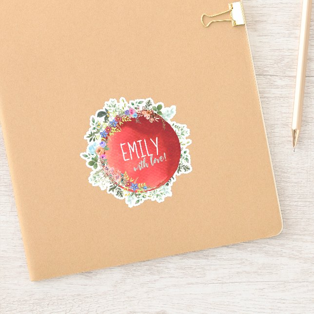 Personalized Envelop Seal Sticker (Notebook)