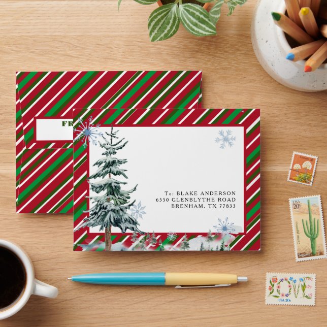 Personalized envelope from Santa Claus Christmas  (Desk)