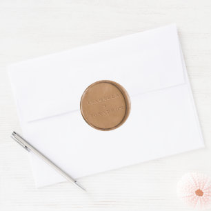 Personalized Envelope Sticker Looks Like Wax Seal