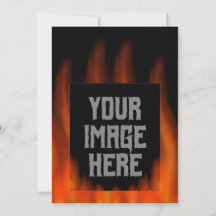 Personalized Epic Fire Photo