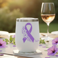 Personalized Epilepsy Awareness Purple Ribbon