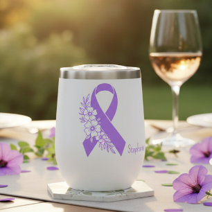 Personalized Epilepsy Awareness Purple Ribbon