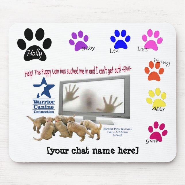 Personalized EPW Camera Trap mousepad (Front)