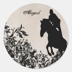 Personalized Equestrian Horse Jumping Sticker