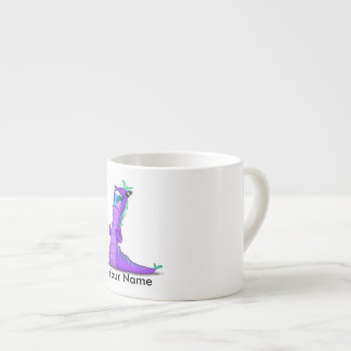Personalized espresso mug with "L" Monster