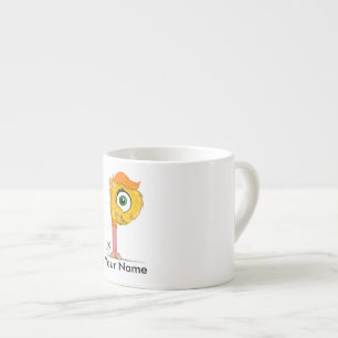 Personalized espresso mug with "P" Monster