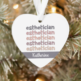 Personalized Esthetician Cosmetologist Beautician Ornament