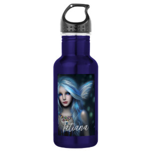 Personalized Ethereal Mystical Blue Fairy 532 Ml Water Bottle