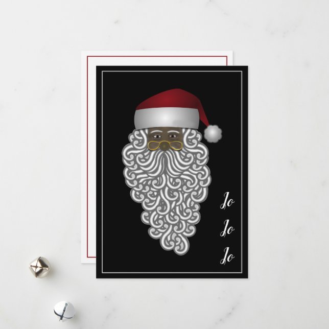 Personalized Ethinc Latino Papa Noel Christmas  Holiday Card (Front/Back In Situ)