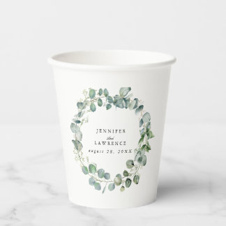 Personalized Eucalyptus Wedding Coffee Cup