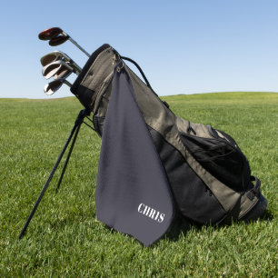 Personalized Evening Blue Golf Towel