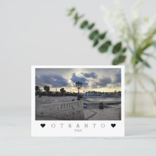 Personalized, evening in Otranto, Puglia, Italy Postcard