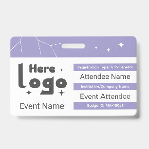 Personalized Event Badge ID