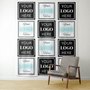Personalized Event Branding Backdrop Tapestry