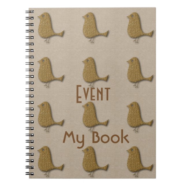 Personalized Event of the Year Logo Bird Book (Front)