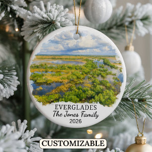 Personalized Everglades National Park, Florida Ceramic Ornament