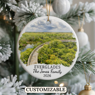 Personalized Everglades National Park, Florida Ceramic Ornament