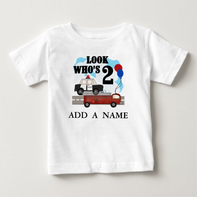 Personalized Everyday Heroes 2nd Birthday tshirt (Front)
