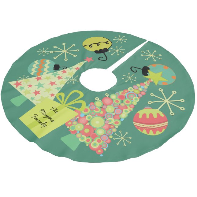Personalized Everything Christmas Tree Skirt (Angled)