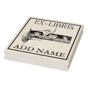 Personalized Ex-Libris Maple Wood Stamp