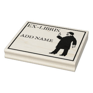 Personalized Ex-Libris Maple Wood Stamp