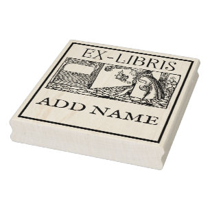 Personalized Ex-Libris Maple Wood Stamp