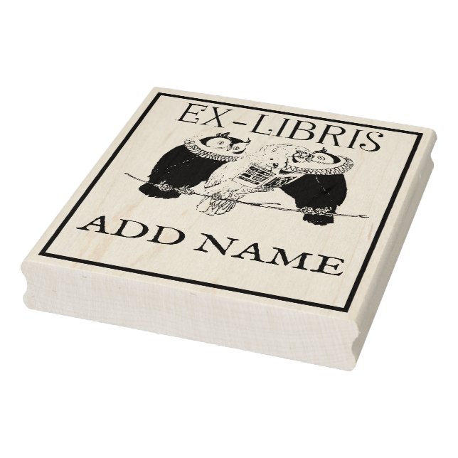 Personalized Ex-Libris Maple Wood Stamp (Stamp)