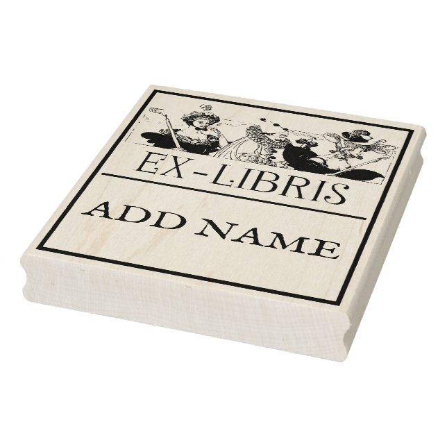 Personalized Ex-Libris Maple Wood Stamp (Stamp)