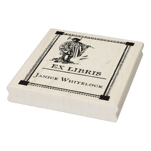 Personalized Ex Libris Wooden Stamp