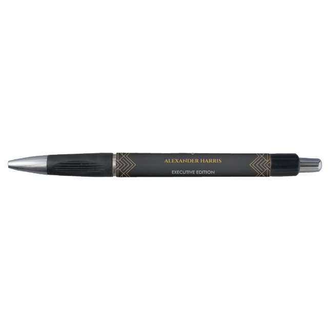Personalized Executive Art Deco Ballpoint Pen (Front)