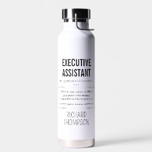 Personalized Executive Assistant Funny Water Bottle