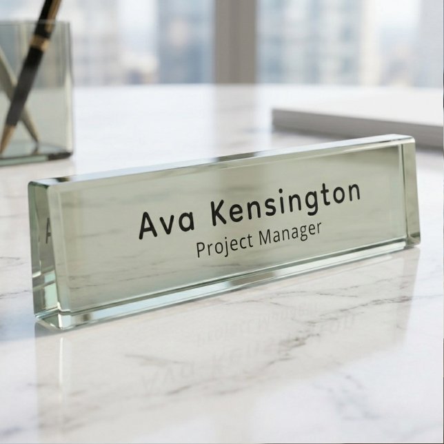 Personalized Executive Desk Modern  Nameplate (Creator Uploaded)