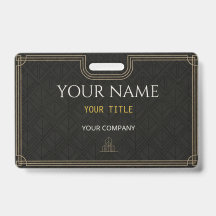 Personalized Executive Name Badge | Corporate Tag
