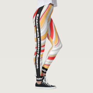 Personalized eye catching marble l Workout agte Leggings