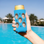 Personalized Face 30th 40th 50th Birthday Favours Seltzer Can Cooler<br><div class="desc">Personalized Face 30th 40th 50th Birthday Favours Seltzer Can Cooler</div>