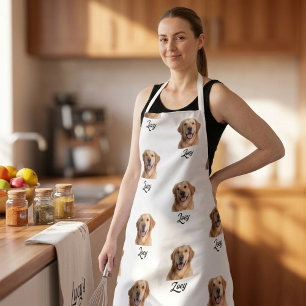 Personalized Face and Name Apron, Custom Photo Apron