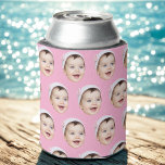 Personalized Face Birthday Favours Bachelor Party Can Cooler<br><div class="desc">Personalized Face Photo Birthday Favours Bachelor Party Pink Can Cooler</div>