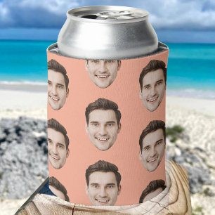 Personalized Face Birthday Favours Bachelor Party Can Cooler