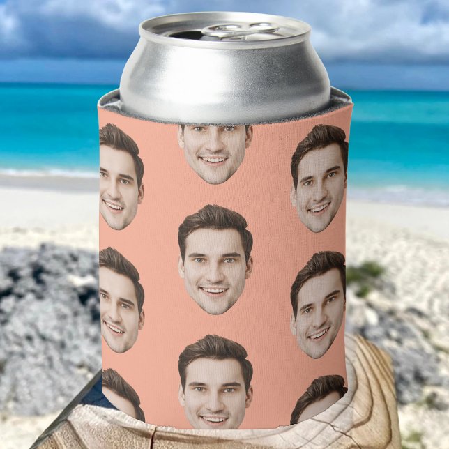 Personalized Face Birthday Favours Bachelor Party Can Cooler (Creator Uploaded)