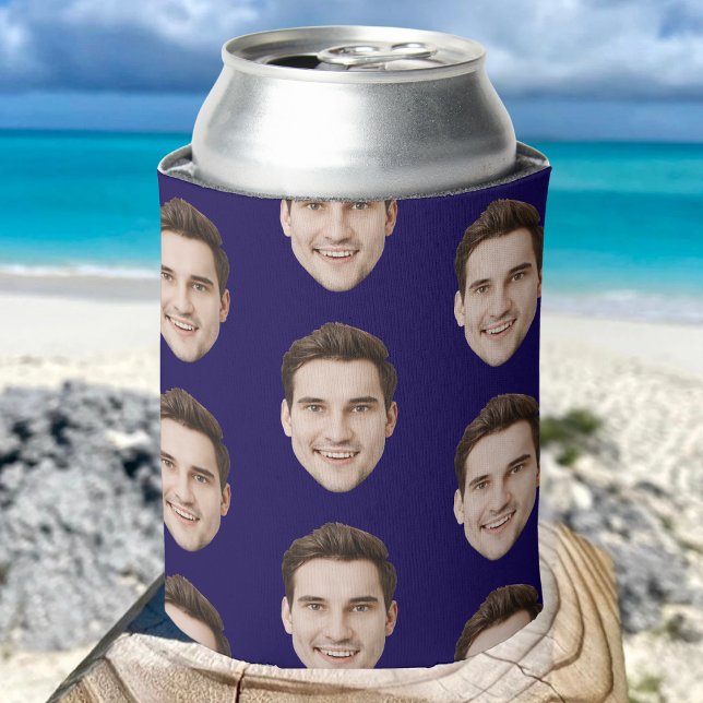 Personalized Face Birthday Favours Bachelor Party Can Cooler (Creator Uploaded)